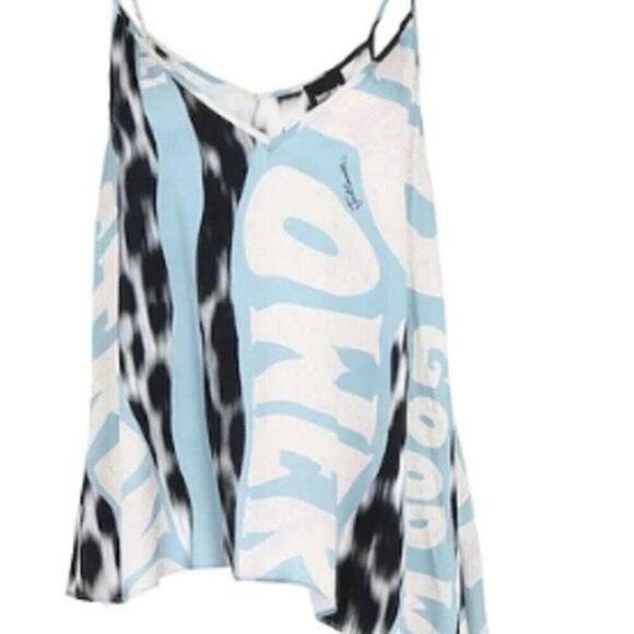 Just Cavalli mixed print cami top multi colored size 10 - Picture 5 of 9